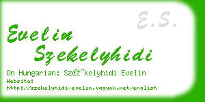 evelin szekelyhidi business card